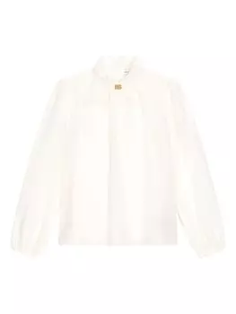 Dolce & Gabbana Kids блузка с логотипом DG, белый