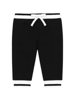 Dolce & Gabbana Kids джегинсы из джерси с логотипом, черный