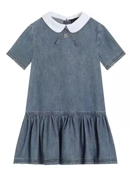 Dolce & Gabbana Kids джинсовое платье, синий