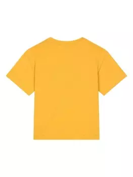 Dolce & Gabbana Kids футболка из джерси с логотипом, желтый