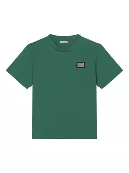 Dolce & Gabbana Kids футболка с логотипом, зеленый
