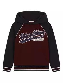 Dolce & Gabbana Kids худи с логотипом, красный