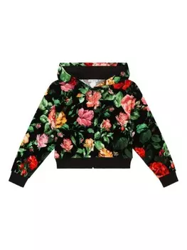 Dolce & Gabbana Kids худи с принтом, черный