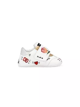 Dolce & Gabbana Kids кеды с нашивкой-логотипом, белый