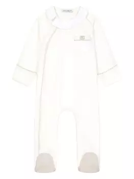 Dolce & Gabbana Kids комплект для новорожденного с логотипом DG, белый
