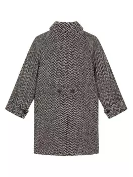 Dolce & Gabbana Kids пальто с узором в елочку, черный