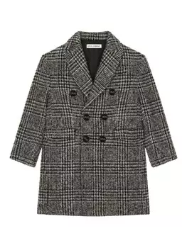 Dolce & Gabbana Kids пальто в клетку, черный