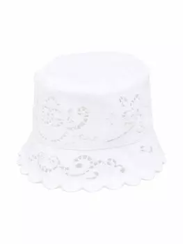Dolce & Gabbana Kids панама с вышивкой, белый
