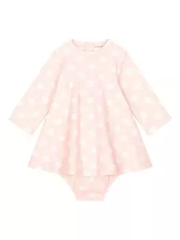 Dolce & Gabbana Kids платье с логотипом, розовый