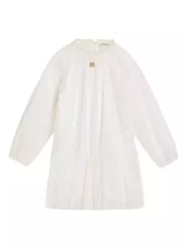 Dolce & Gabbana Kids платье с логотипом GD, белый