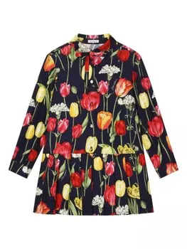 Dolce & Gabbana Kids платье с принтом, черный