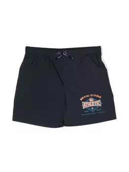 Dolce & Gabbana Kids плавки-шорты с кулиской и логотипом, синий