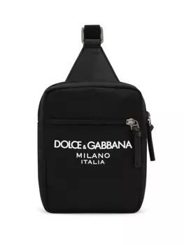 Dolce & Gabbana Kids поясная сумка с логотипом, черный
