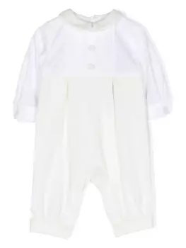 Dolce & Gabbana Kids ромпер с манишкой, белый