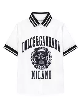 Dolce & Gabbana Kids рубашка Too Cool for School, белый