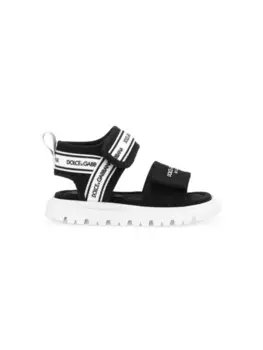 Dolce & Gabbana Kids сандалии с логотипом, черный
