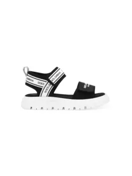 Dolce & Gabbana Kids сандалии с логотипом, черный