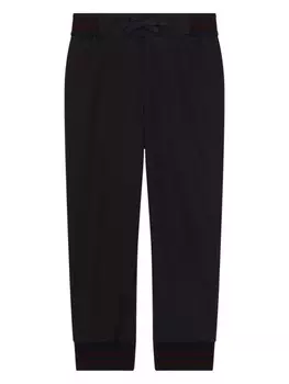 Dolce & Gabbana Kids спортивные брюки с логотипом, синий