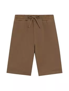 Dolce & Gabbana Kids спортивные шорты с тиснением DG, коричневый
