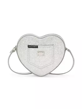 Dolce & Gabbana Kids сумка на плечо DG Girlie Heart, серебристый
