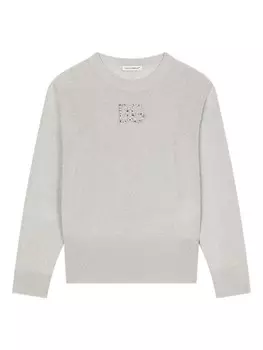 Dolce & Gabbana Kids свитер с логотипом DG, серый