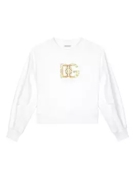 Dolce & Gabbana Kids толстовка с круглым вырезом, белый