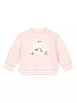 Dolce & Gabbana Kids толстовка с логотипом, розовый