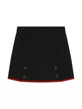 Dolce & Gabbana Kids твиловая юбка-шорты, синий