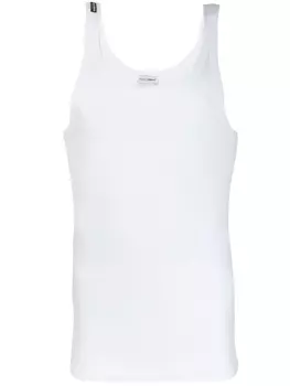 Dolce & Gabbana классический топ узкого кроя, белый