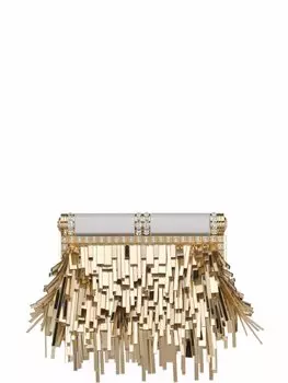 Dolce & Gabbana клатч с бахромой, золотистый