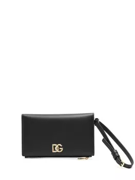 Dolce & Gabbana клатч с логотипом, черный