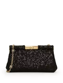 Dolce & Gabbana клатч с пайетками, черный