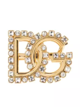 Dolce & Gabbana кольцо с логотипом DG, золотой