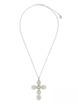 Dolce & Gabbana колье из белого золота с бриллиантами и подвеской Easy, серебряный