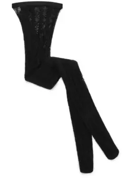 Dolce & Gabbana колготки с логотипом, черный