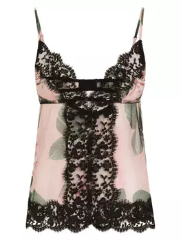 Dolce & Gabbana комбинация с цветочным принтом, розовый