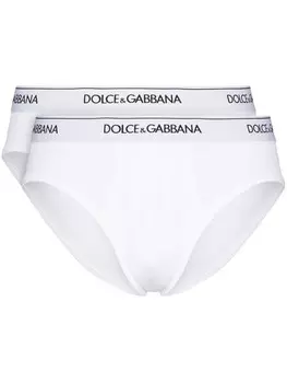 Dolce & Gabbana комплект из двух трусов-брифов, белый