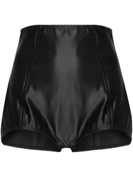 Dolce & Gabbana короткие шорты с завышенной талией, черный