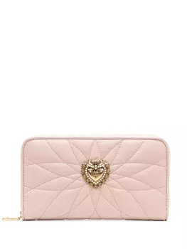 Dolce & Gabbana кошелек Devotion на молнии, розовый