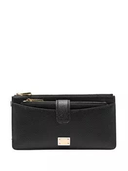 Dolce & Gabbana кошелек из кожи Dauphine, черный