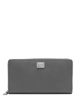 Dolce & Gabbana кошелек из кожи Dauphine, серый