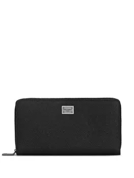 Dolce & Gabbana кошелек на молнии, черный