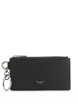 Dolce & Gabbana кошелек на молнии, черный