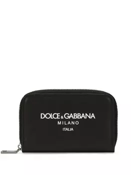 Dolce & Gabbana кошелек с логотипом, черный
