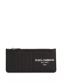Dolce & Gabbana кошелек с логотипом, черный