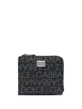 Dolce & Gabbana кошелек с логотипом, черный
