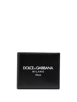 Dolce & Gabbana кошелек с логотипом, черный
