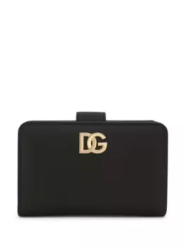 Dolce & Gabbana кошелек с логотипом DG, черный