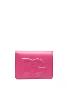 Dolce & Gabbana кошелек с логотипом DG, розовый
