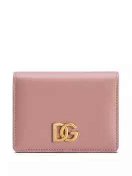 Dolce & Gabbana кошелек с логотипом DG, розовый
